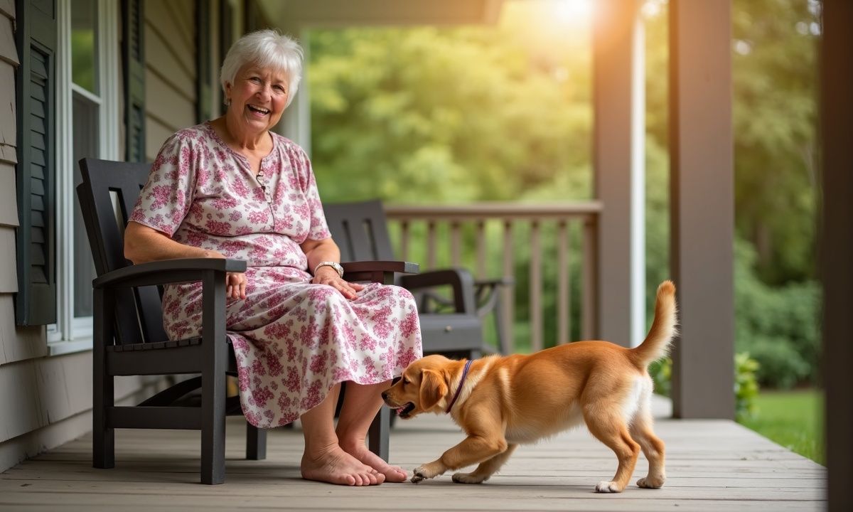 8-Second Challenge: Can You Find 3 Differences in Grandma and Dog Image