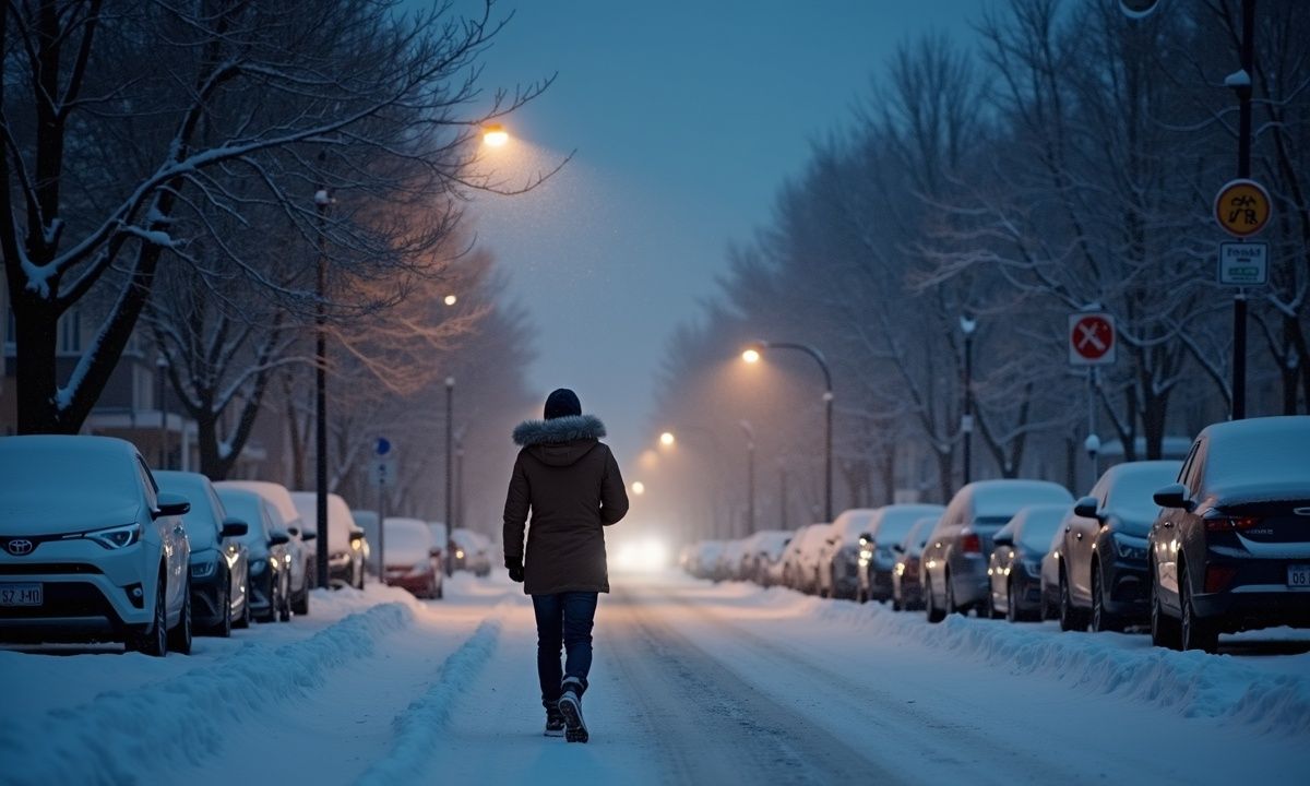 Heavy snow is set to begin tonight as authorities urge drivers to stay home, while businesses accuse officials of harming the economy.