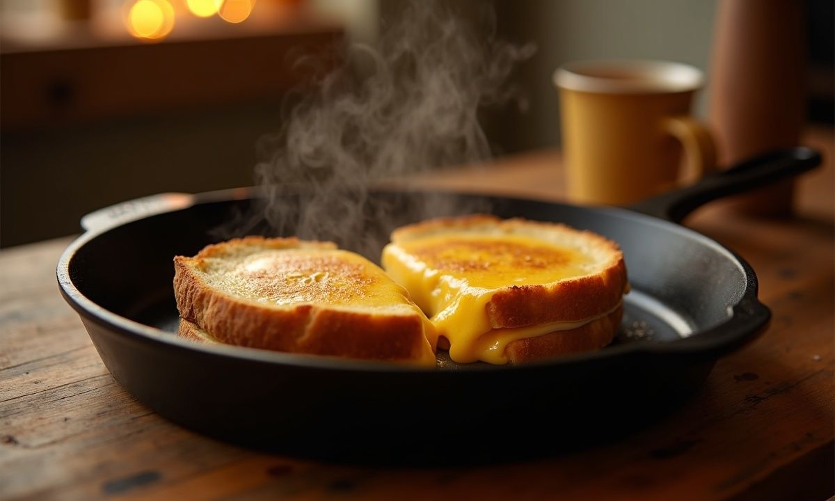I make this skillet raclette toastie when it’s cold: 4 ingredients, 15 minutes, total pleasure
