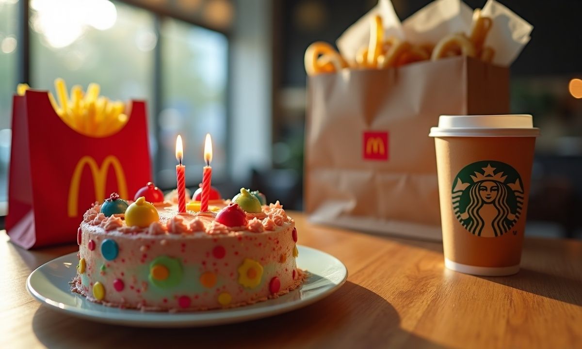 Starbucks, McDonald's, Picard : le plan secret pour manger gratuitement toute la journée de votre anniversaire en 2026.