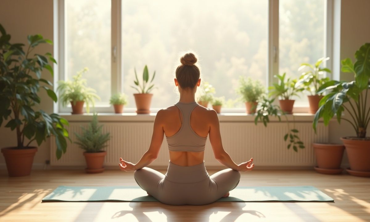 This 8-minute yoga routine boosts mood, resets energy, and strengthens joints indoors.